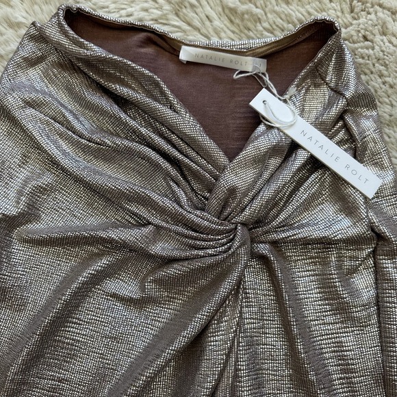 NWT* SOLD OUT* Natalie Rolt X REVOLVE Saskia Skirt in Silver Size 1 (SMALL) - Picture 10 of 11